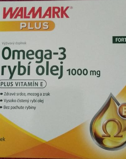 Fotografie - Omega-3 rybí olej 1000mg + Vitamín E Walmark