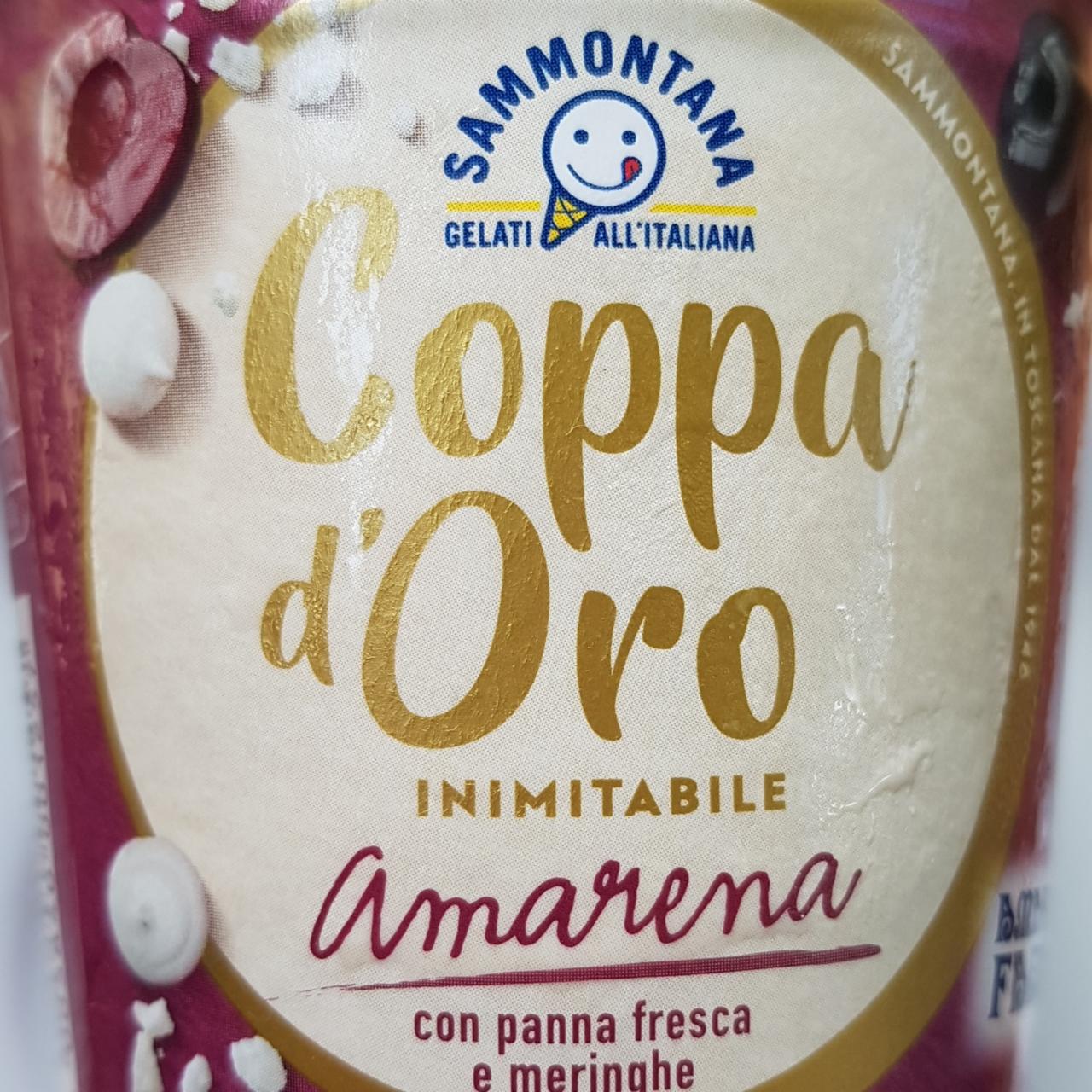 Fotografie - Coppa d'Oro Amarena con panna fresca e meringhe Sammontana