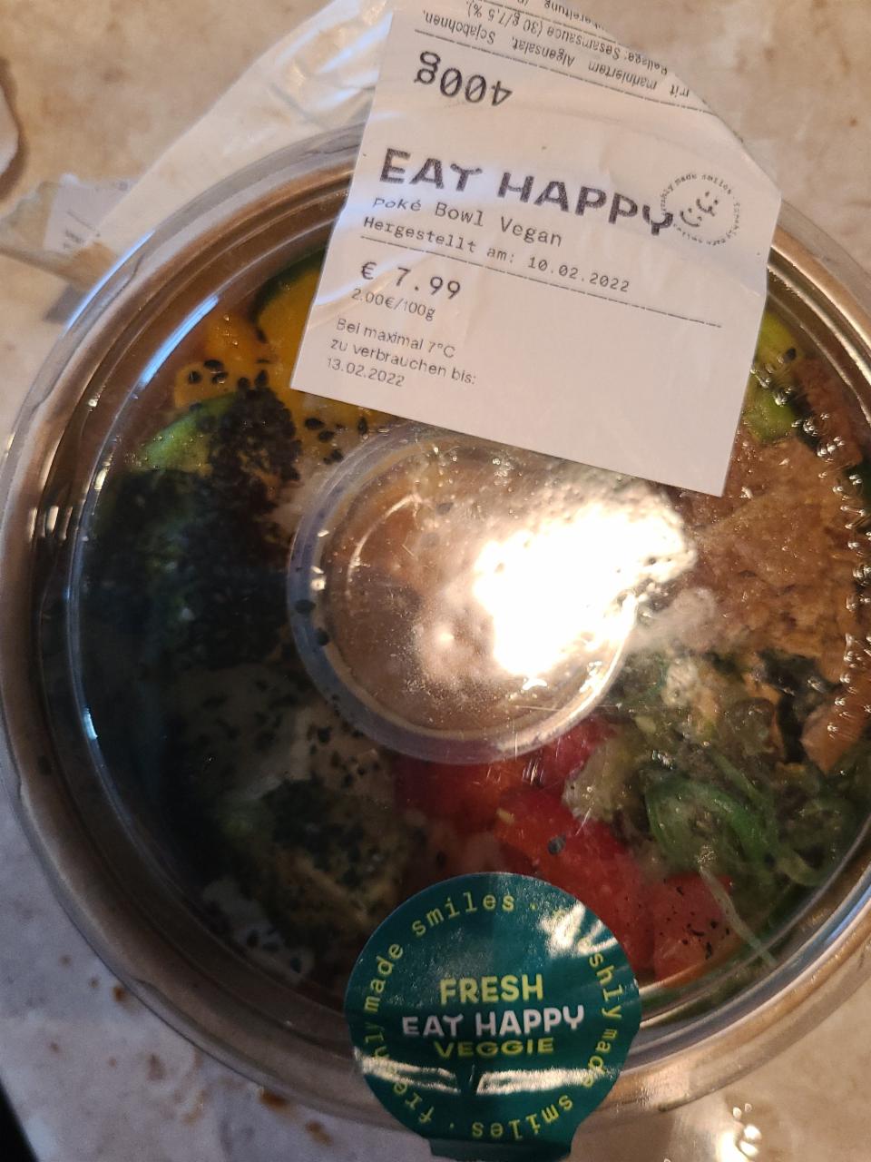 Fotografie - poke bowl vegan eat happy