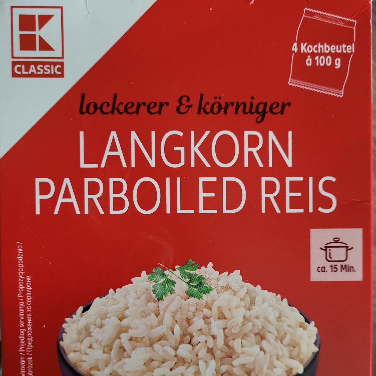 Fotografie - Langkorn Parboiled Reis K-Classic