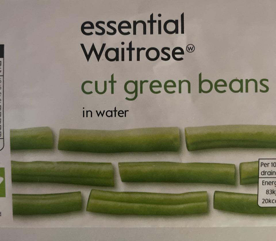 Fotografie - Cut green beans in water Essential Waitrose