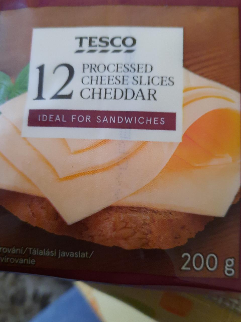 Fotografie - tesco processed cheese slices cheddar