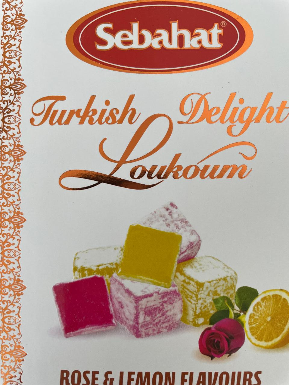Fotografie - turkish delight loukoum sebahat rose & lemon