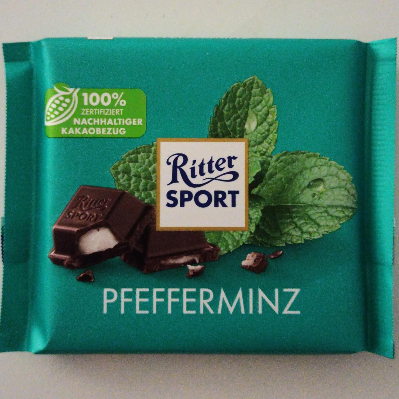 Fotografie - Ritter Sport Dark Chocolate with Peppermint