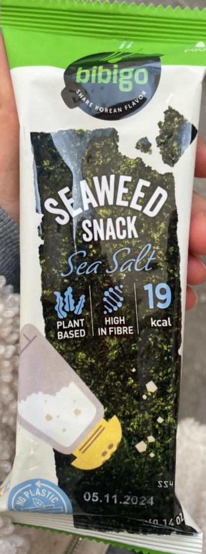 Fotografie - Seawed Snack Sea Salt Bibigo