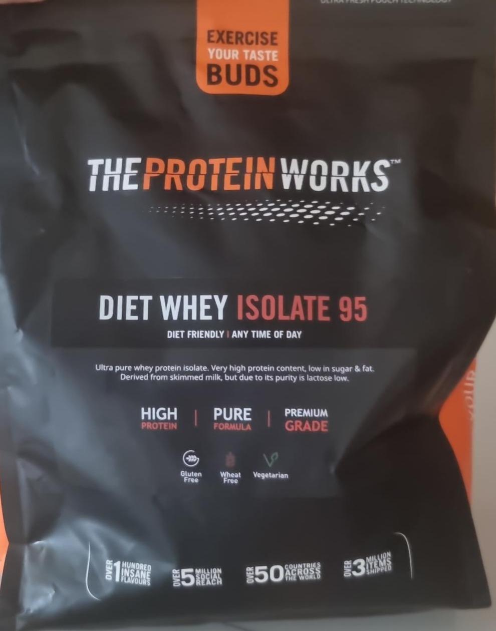 Fotografie - Diet Whey Isolate 95 Unflavoured The Protein Works
