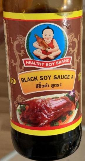 Fotografie - Black soy sauce A Healthy Boy Brand