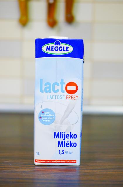Fotografie - Bezlaktózové mlieko 1,5% Meggle