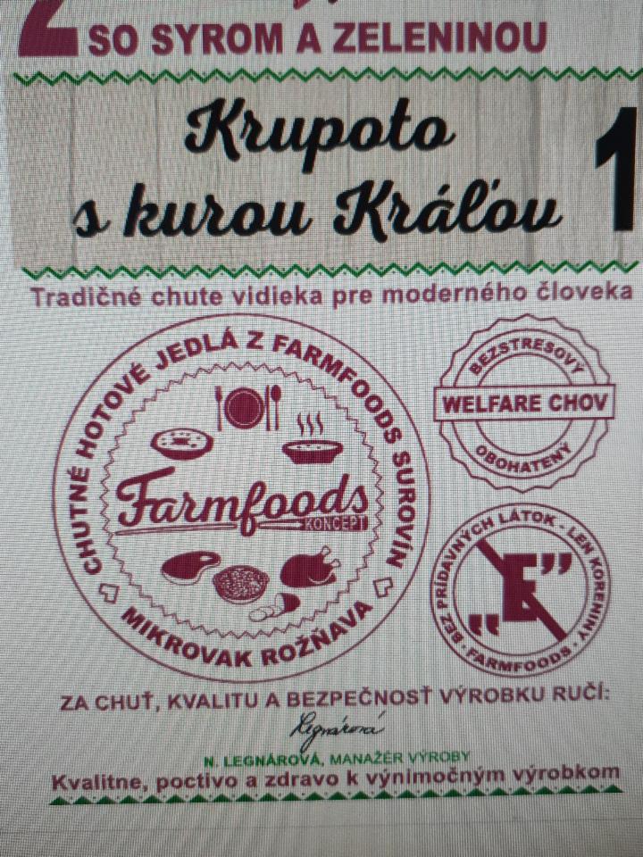 Fotografie - krupoto s kurou Kralov Farmfoods