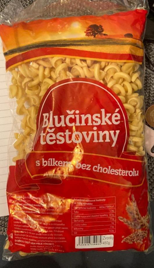 Fotografie - Blučinské těstoviny s bílkem, bez cholesterolu, zvonky
