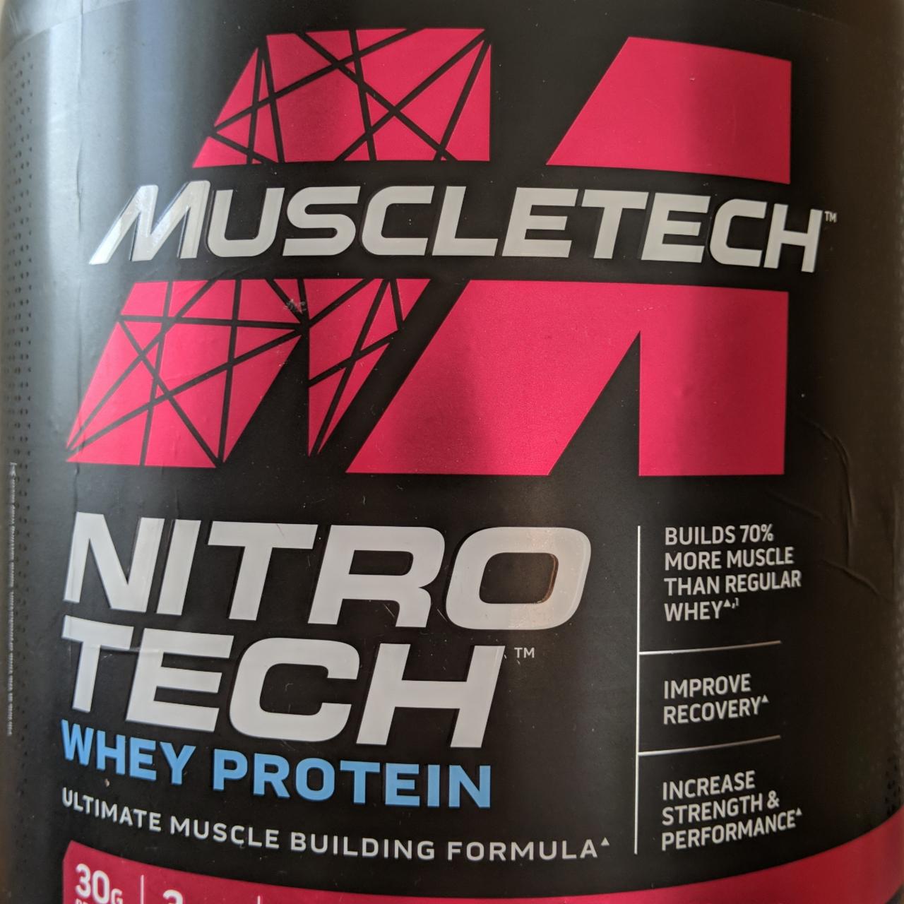 Fotografie - Muscletech Nitro Tech Whey Protein Vanilla cream