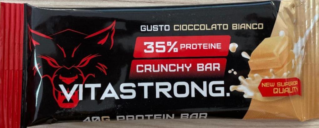Fotografie - vitastrong 35% Proteine Crunchy bar Gusto cioccolato bianco