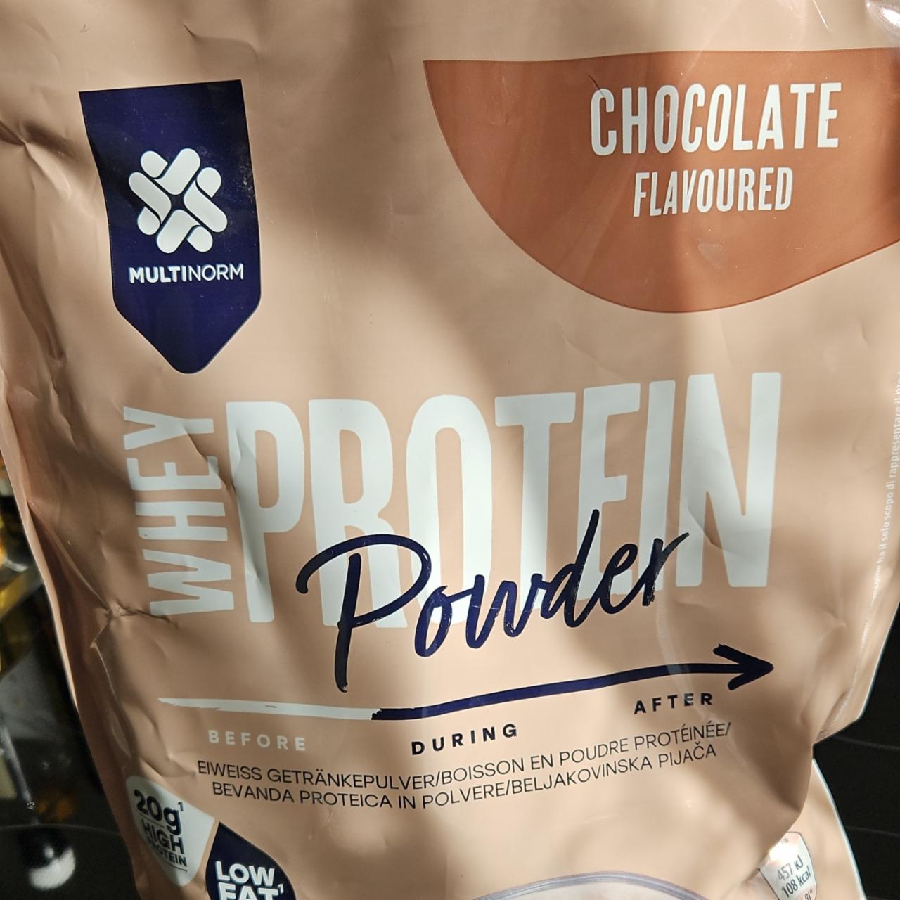 Fotografie - Whey Protein Powder Chocolate flavoured Multinorm