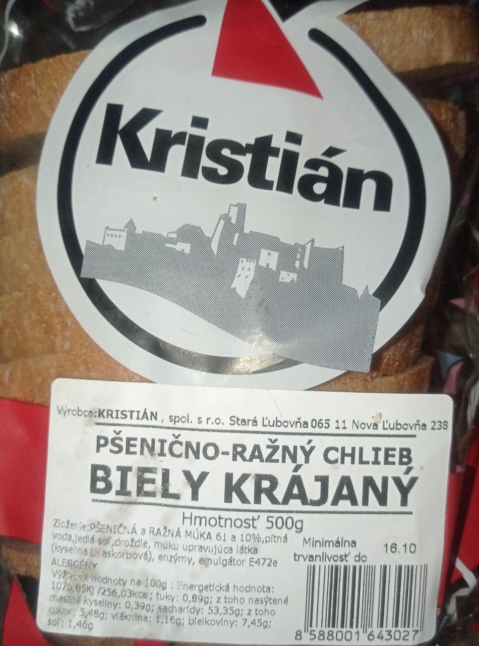 Fotografie - Pšenično-ražný chlieb biely krájaný Kristián