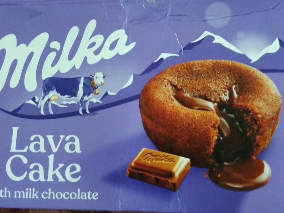 Fotografie - Lava Cake with milk chocolate Milka