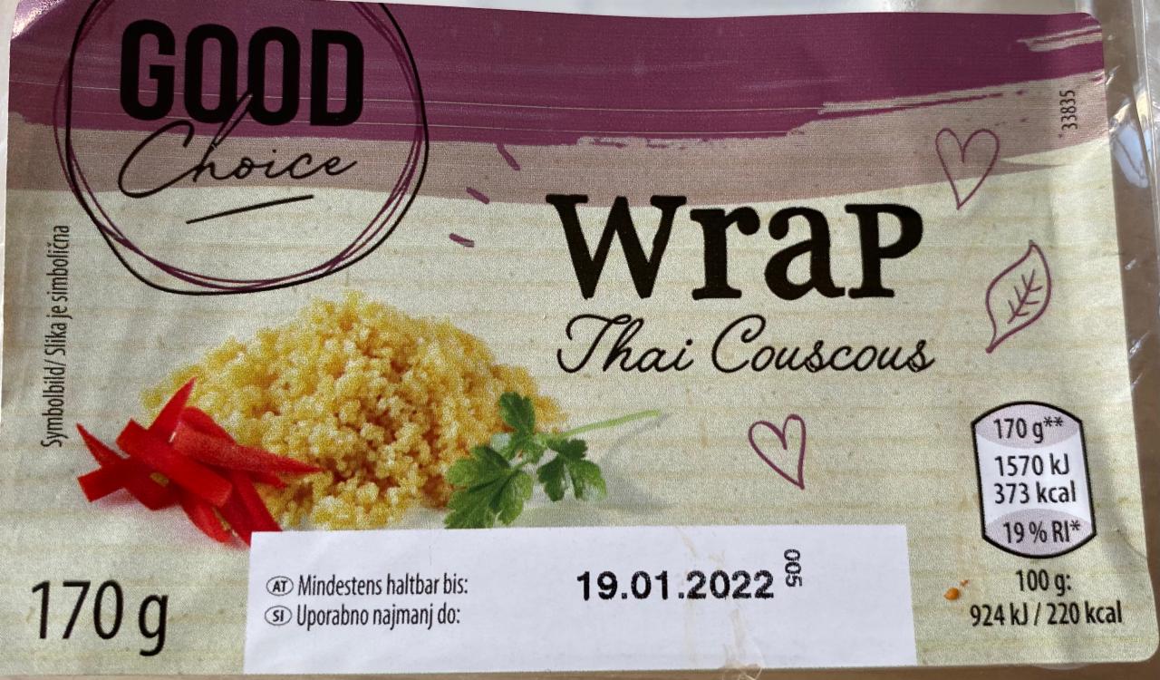 Fotografie - Good choice wrap thai couscous
