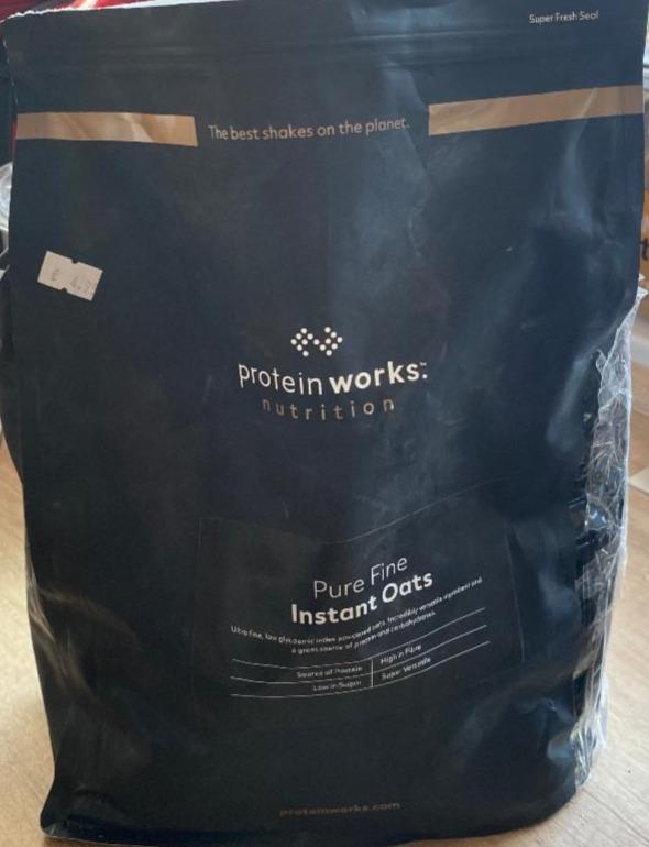 Fotografie - Pure Fine Instant Oats Protein Works nutrition