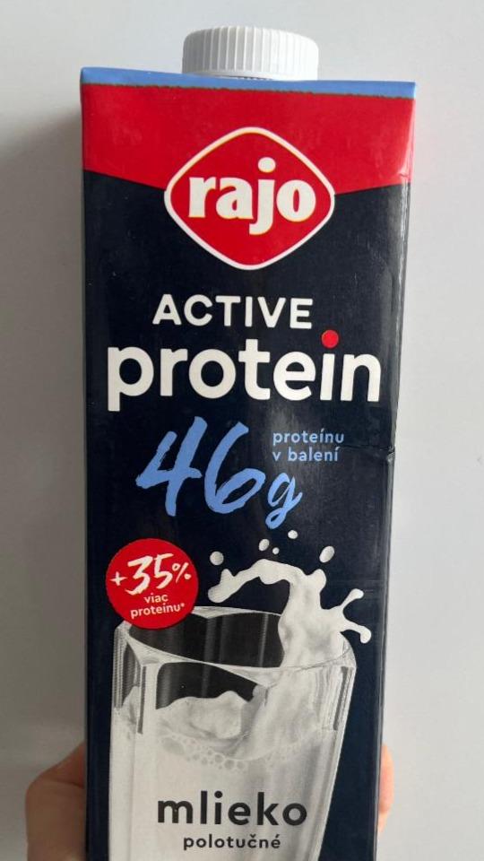 Fotografie - Active Protein Mlieko polotučné 46g proteínu v balení Rajo