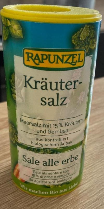 Fotografie - Kräuter-salz Rapunzel Morska sol s 15% bylinkami