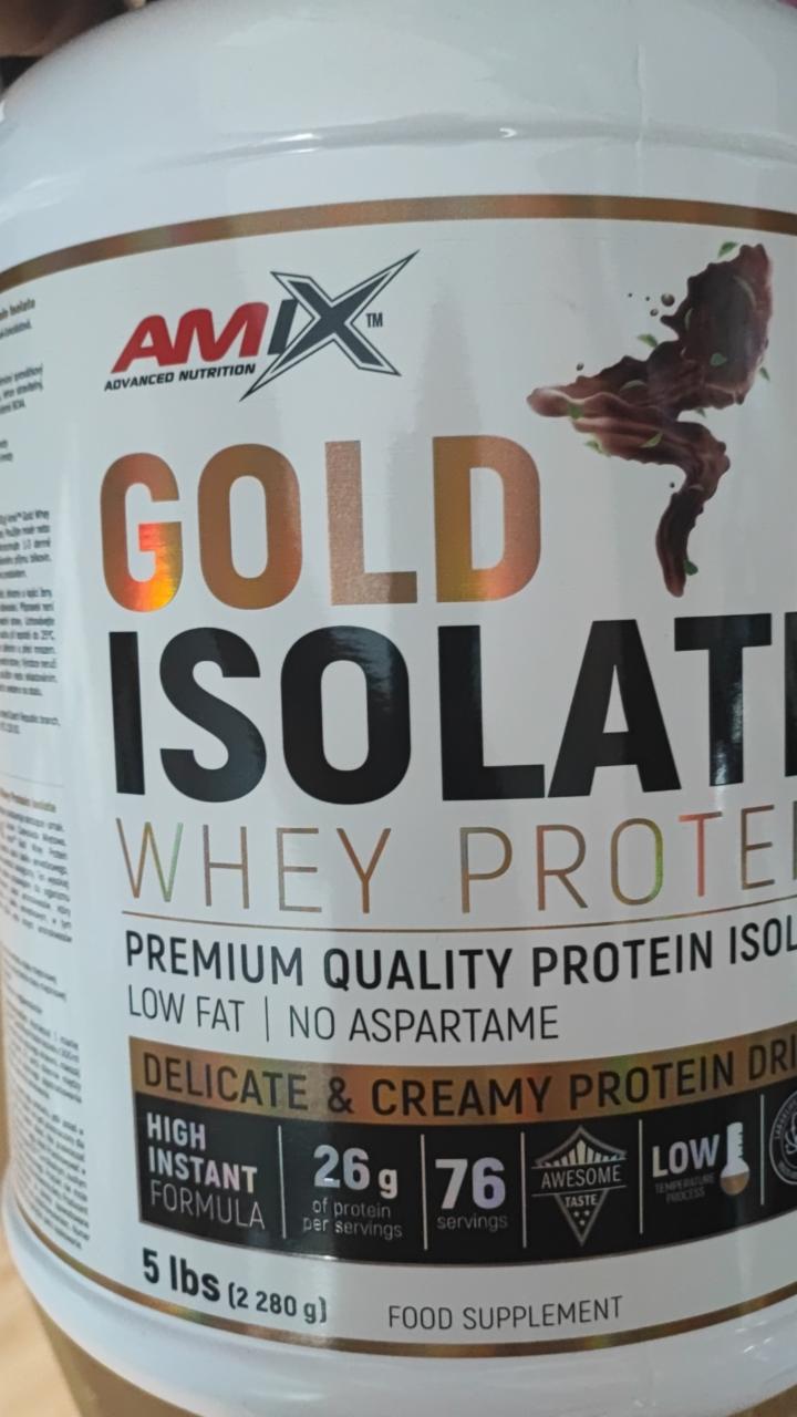 Fotografie - Gold isolate whey protein mint chocolate