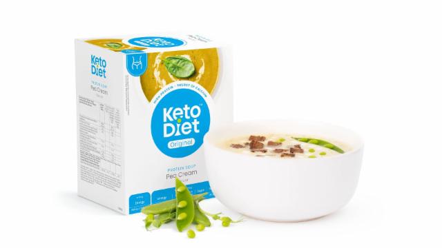 Fotografie - Proteinová polévka hrachová protein soup Pea cream Ketodiet