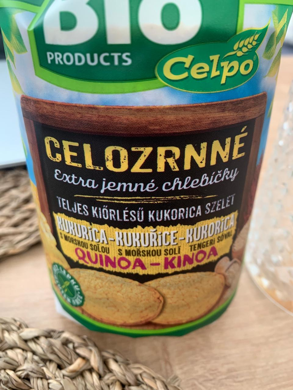 Fotografie - Celozrnné extra jemné chlebíčky kukurica s morskou soľou quinoa Celpo