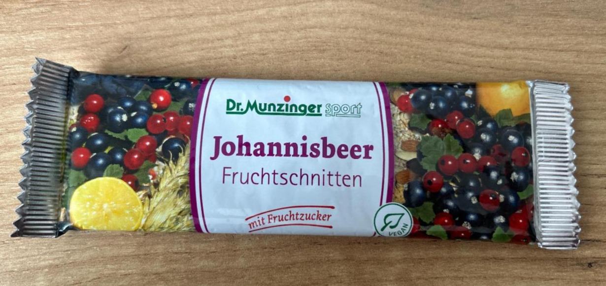 Fotografie - Johannisbeer Fruchtschnitten Dr.Munzinger sport