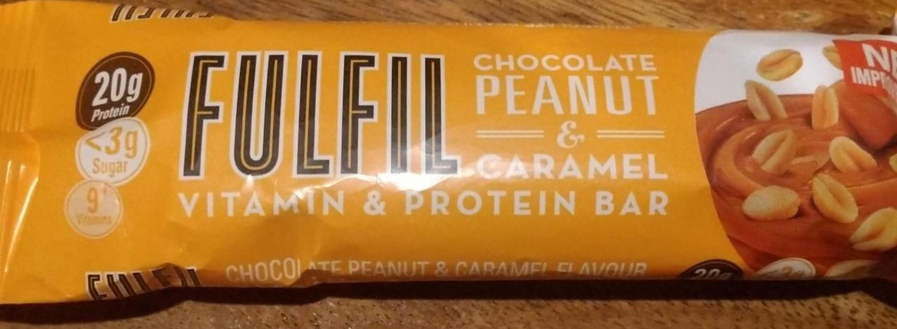 Fotografie - Fulfil Chocolate Peanut & Caramel Vitamin & Protein Bar