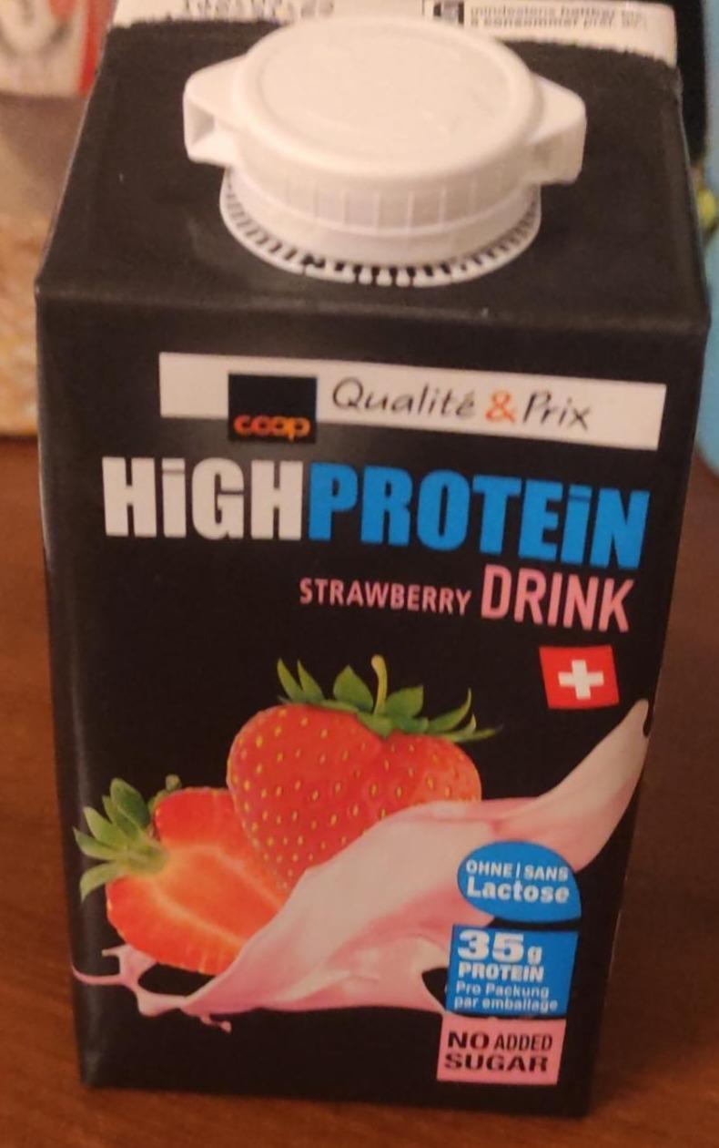 Fotografie - High Protein Strawberry drink Coop
