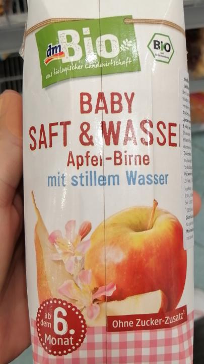 Fotografie - dmBio Baby Saft & Wasse Apfel Birne