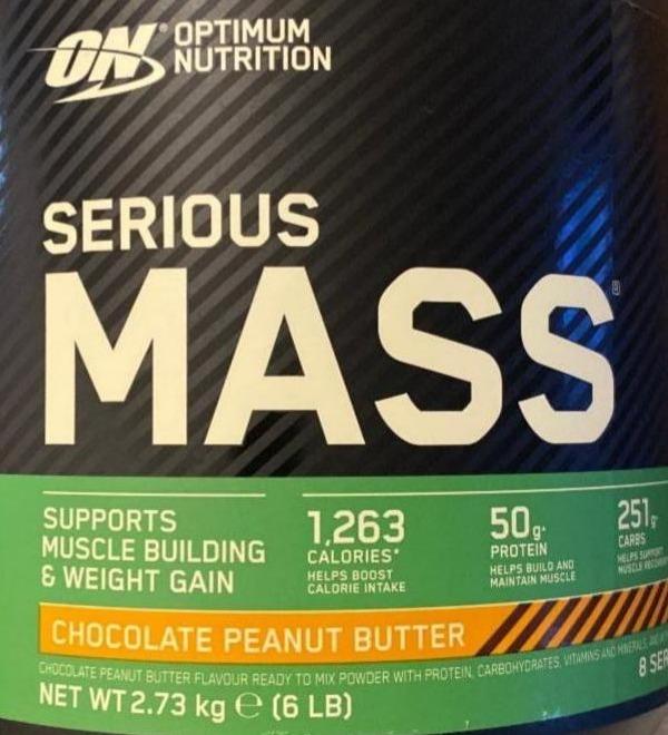 Fotografie - Serious MASS Chocolate Peanut butter Optimum Nutrition