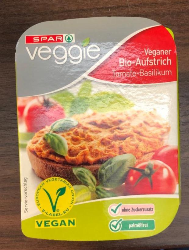 Fotografie - Veganer Bio-Aufstrich Tomate-Basilikum SPAR Veggie