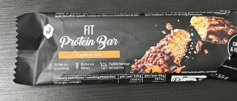 Fotografie - Fit Protein Bar Caramel salé nu3
