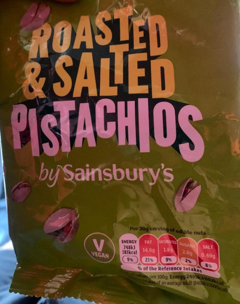 Fotografie - Roasted & salted pistachios Sainsbury´s