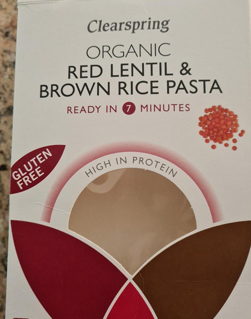 Fotografie - Organic Red lentil & Brown rice pasta Clearspring
