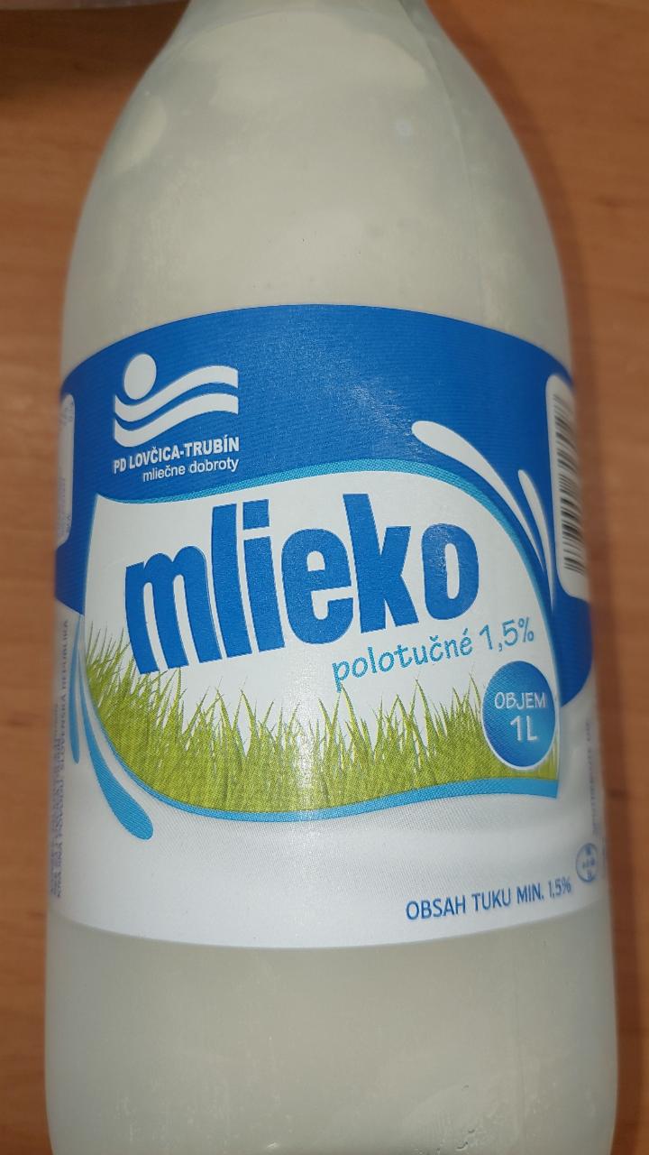 Fotografie - Lovčica-Trubín mlieko polotučné 1,5%