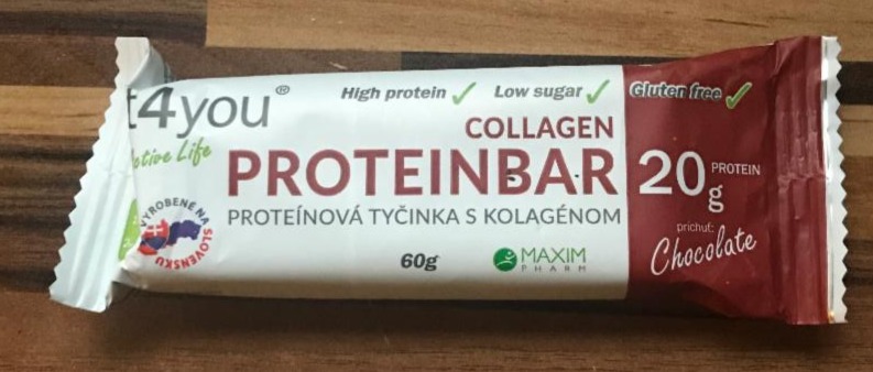 Fotografie - proteinbar collagen fit4you chocolate