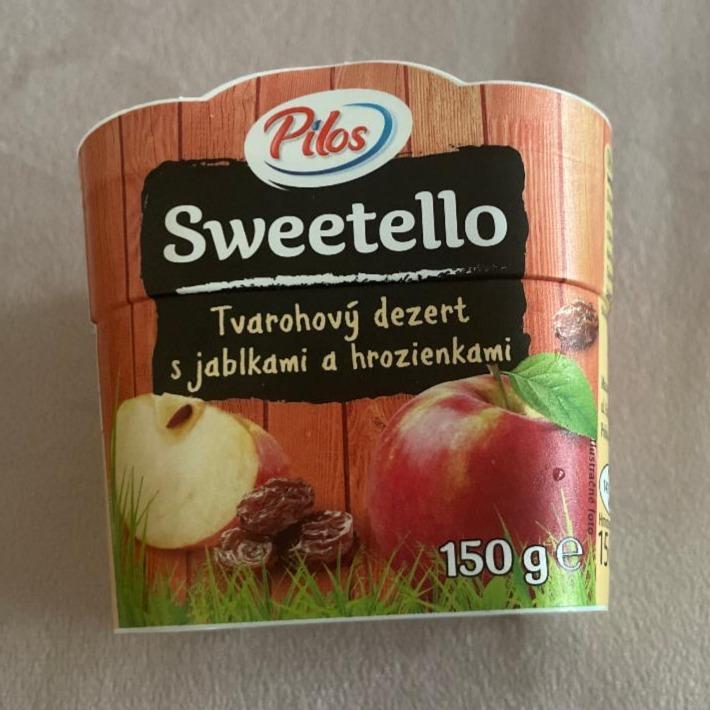 Fotografie - Sweetello Tvarohový dezert s jablkami a hrozienkami Pilos