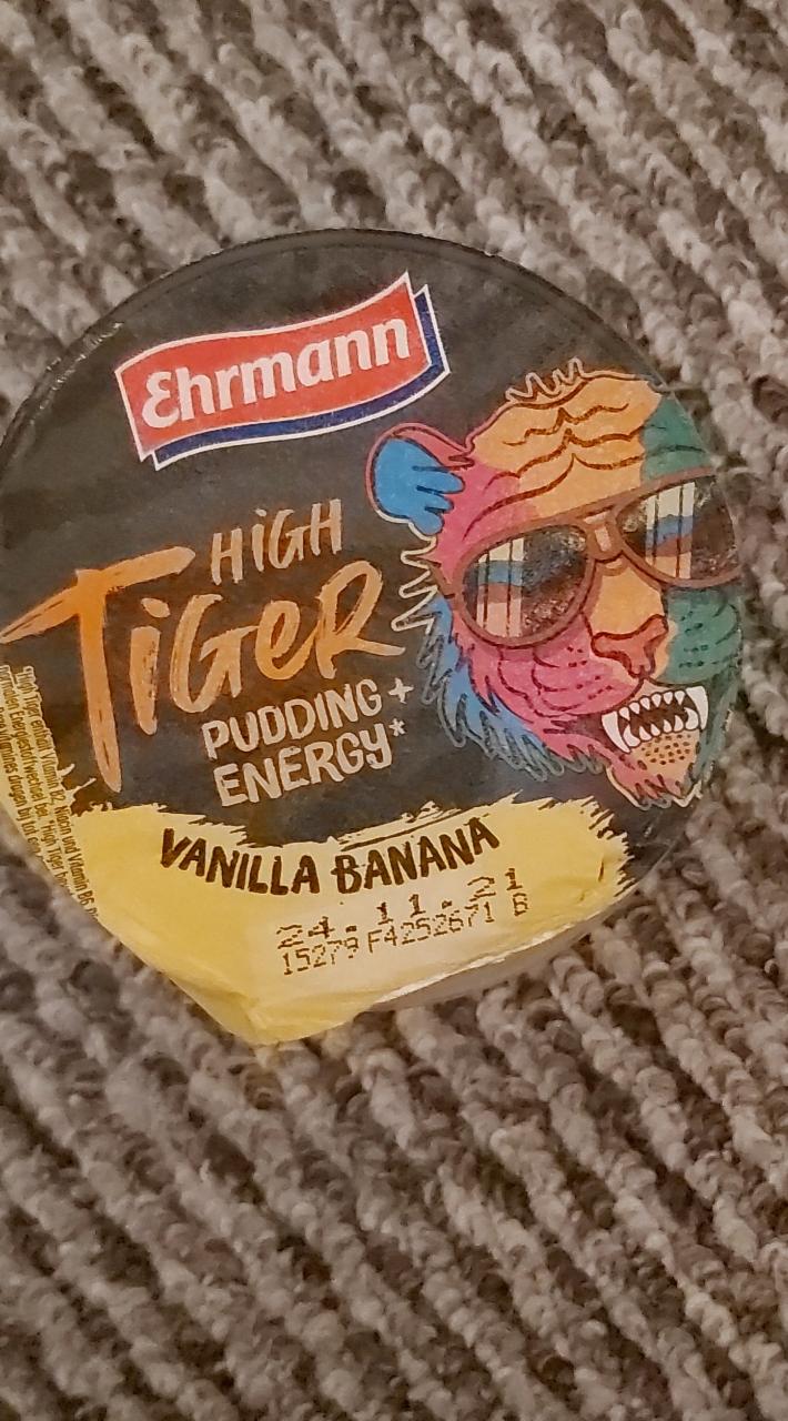 Fotografie - Ehrmann high tiger pudding vanilla banana