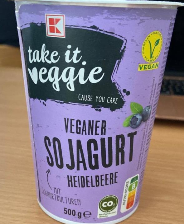 Fotografie - Veganer Sojagurt Heidelbeere K-take it veggie