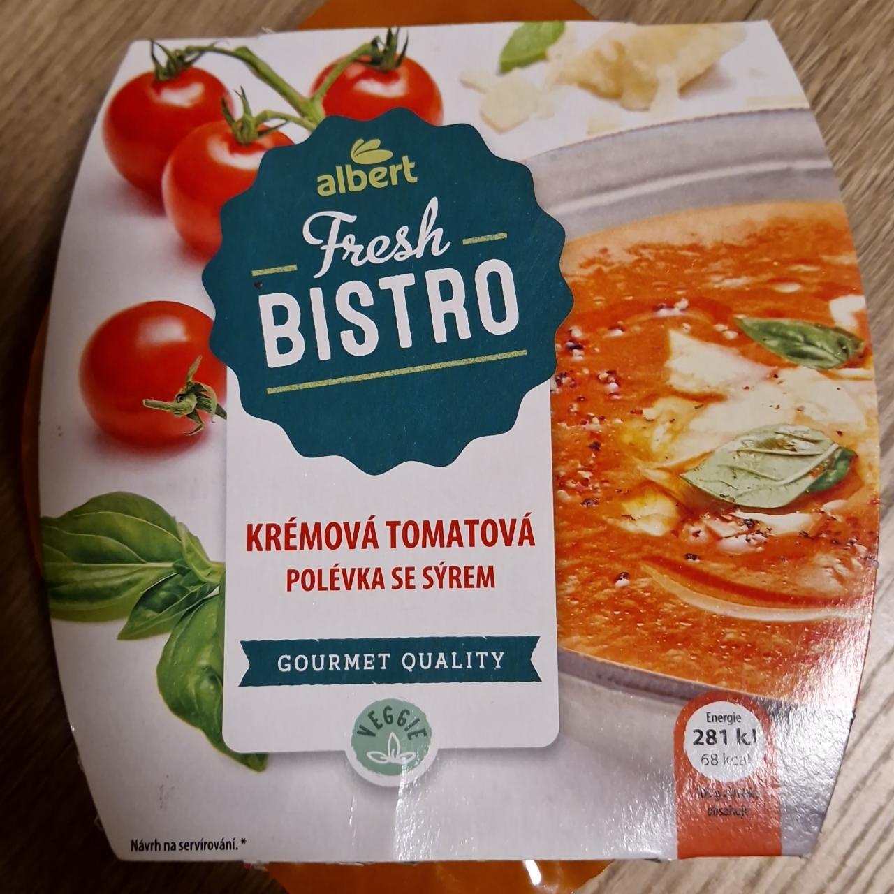 Fotografie - Krémová tomatová polévka se sýrem Albert Fresh Bistro