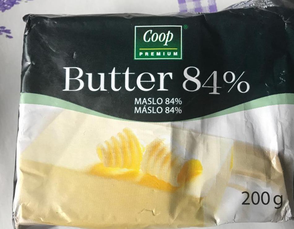 Fotografie - Butter 84% Maslo 84% Coop Premium