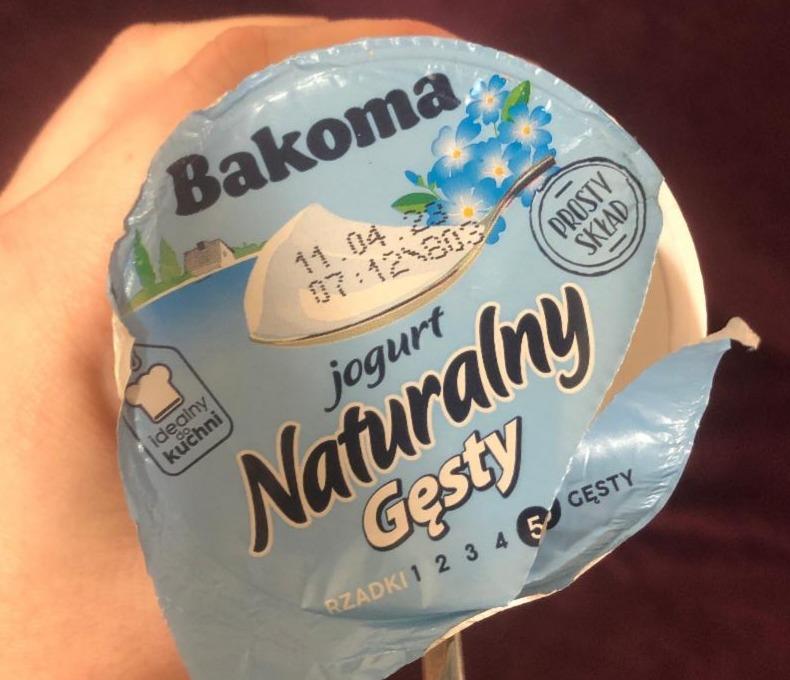 Fotografie - jogurt Naturalny Gęsty Bakoma