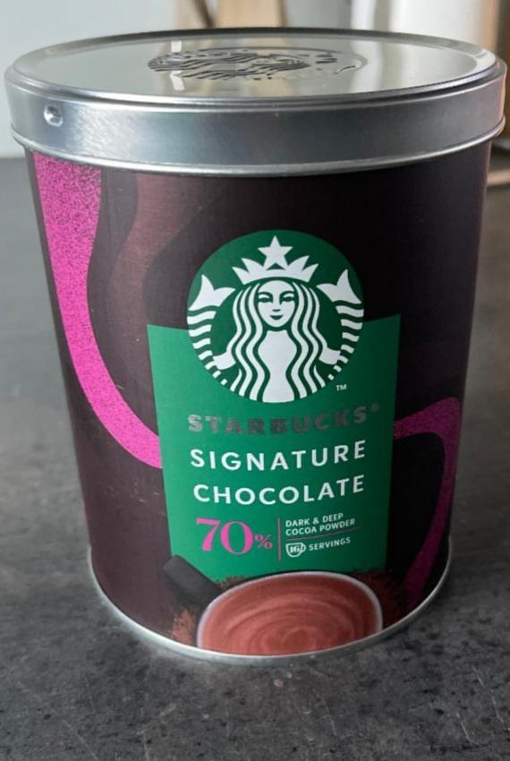 Fotografie - signature chocolate 70% Starbucks