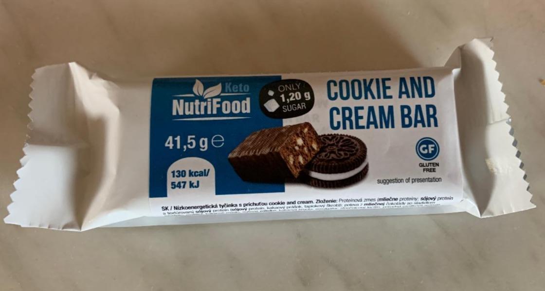 Fotografie - Cookie and cream bar NutriFood