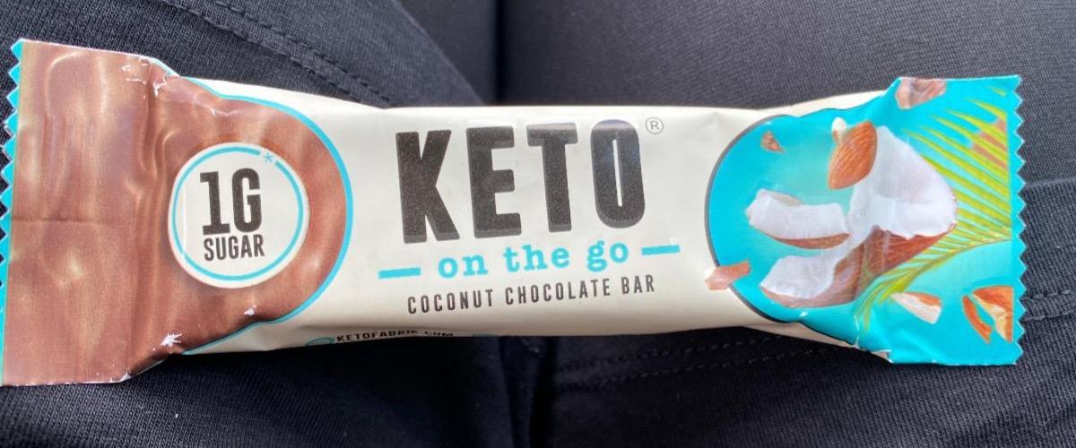 Fotografie - KETO on the go coconut chocolate bar