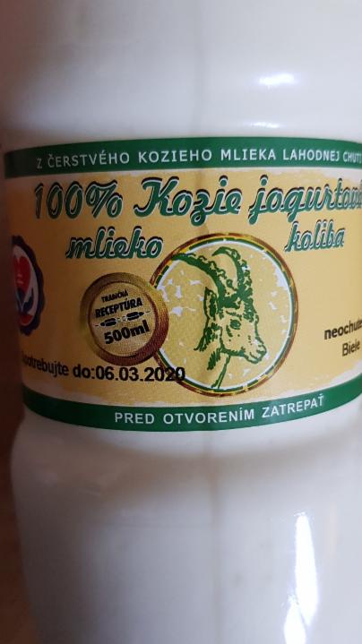 Fotografie - 100% Kozie jogurtové mlieko koliba