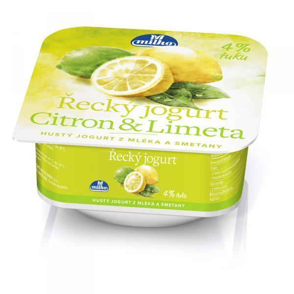 Fotografie - Milko grécky jogurt citrón-limetka