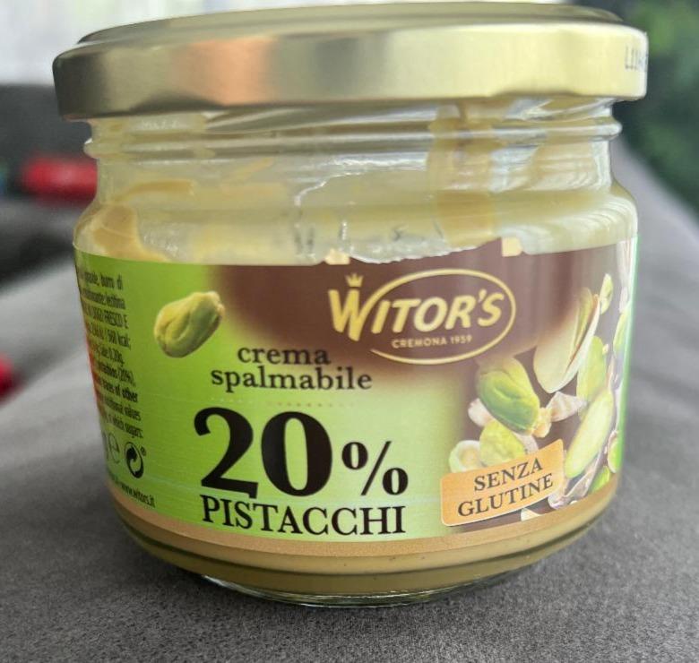 Fotografie - Crema spalmabile 20% Pistacchi Witor's