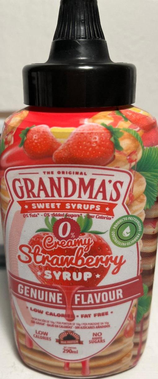 Fotografie - Creamy Strawberry Syrup Grandma's